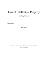 Law of Intellectual Property.doc cover.doc